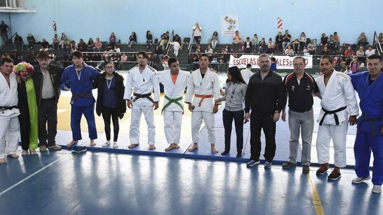 Referentes y funcionarios se dieron cita en el cierre del judo municipal.