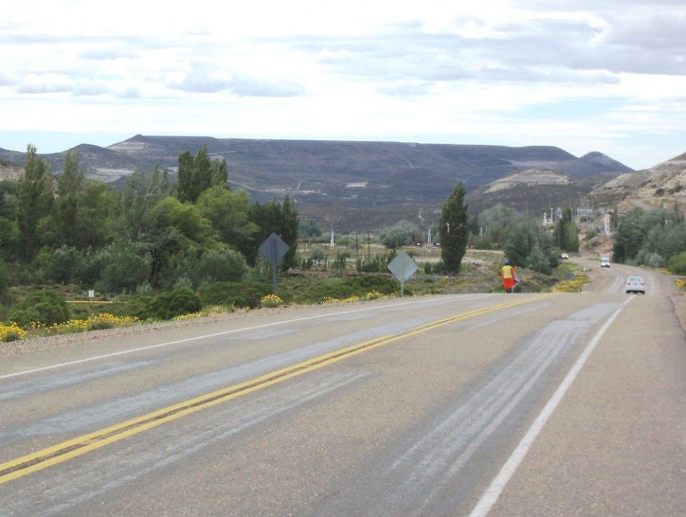 Media calzada de ruta 26 afectada por reparaciones