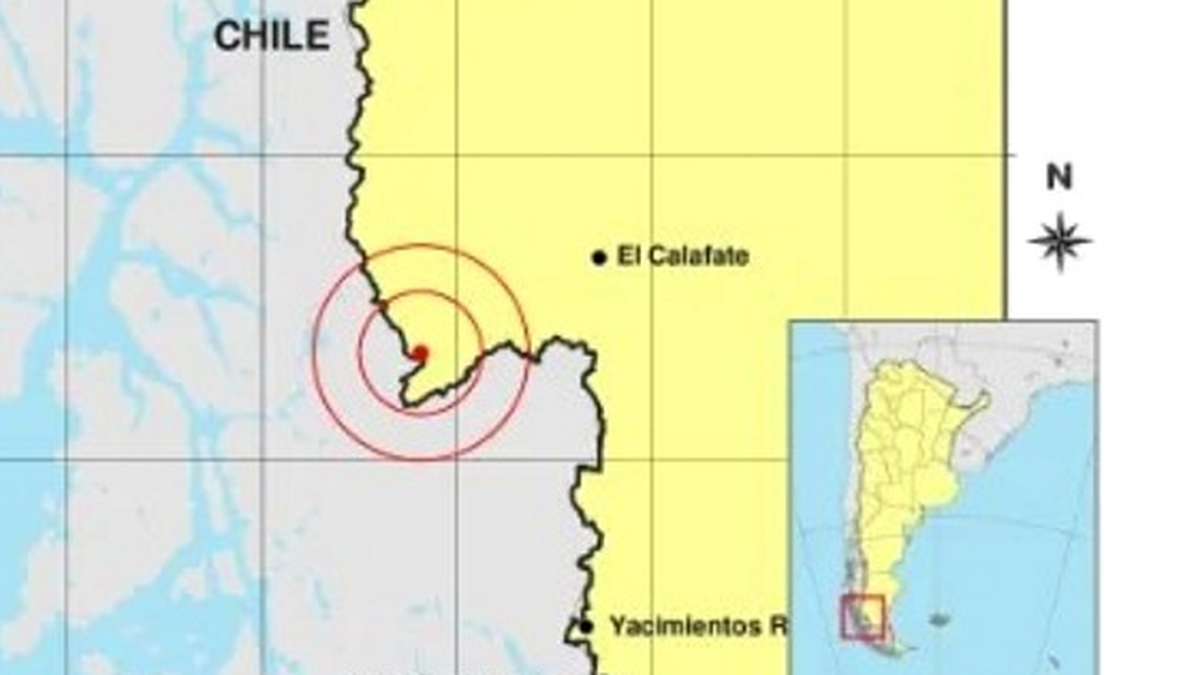 Sismo leve registrado a 74 kilómetros de El Calafate