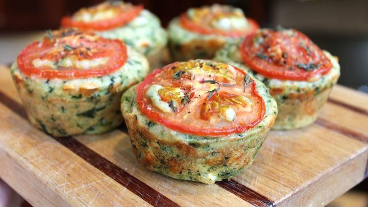 Muffins de espinaca