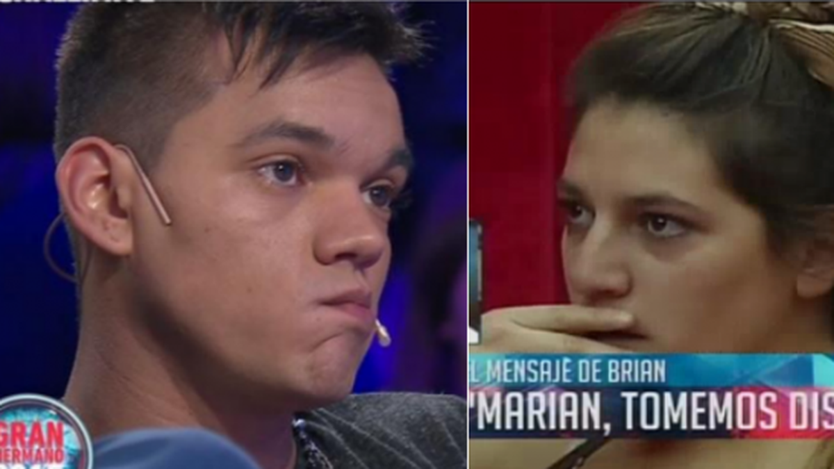 Gran Hermano 2015 : Brian dejó a Marian a través de un video