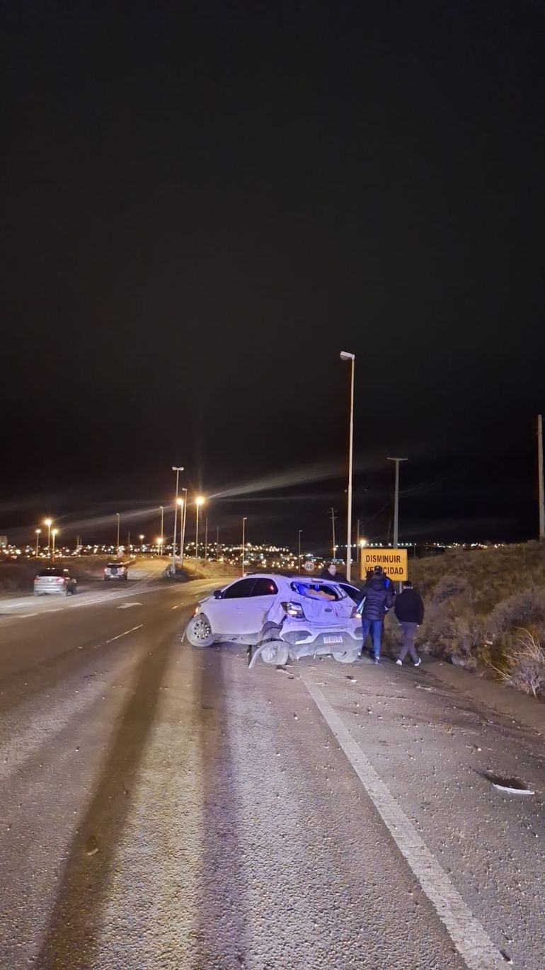 Por un perro que se le cruzó, volcó cerca de Rada Tilly