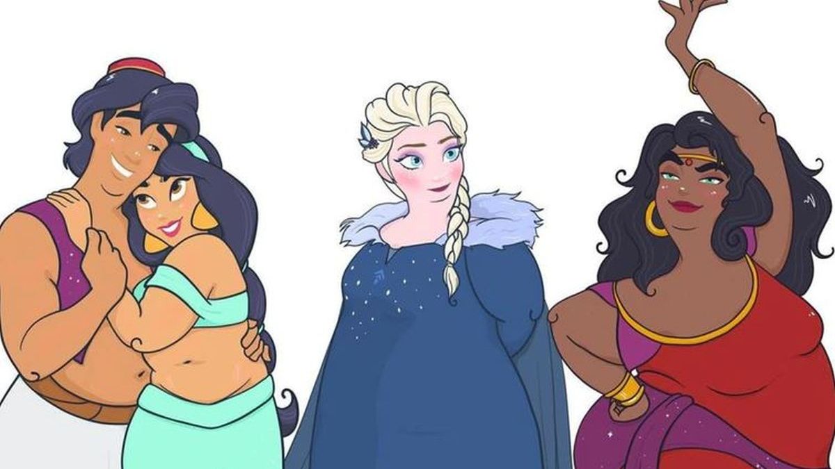 La versión curvy de las princesas de Disney