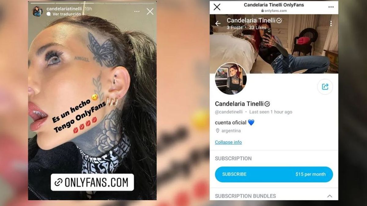 La hija de Tinelli venderá contenido para adultos en OnlyFans