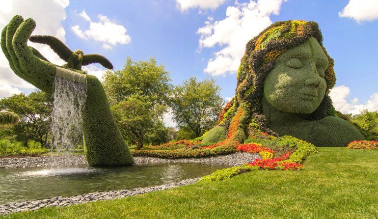 Magníficas esculturas en el Jardín Botánico de Montreal