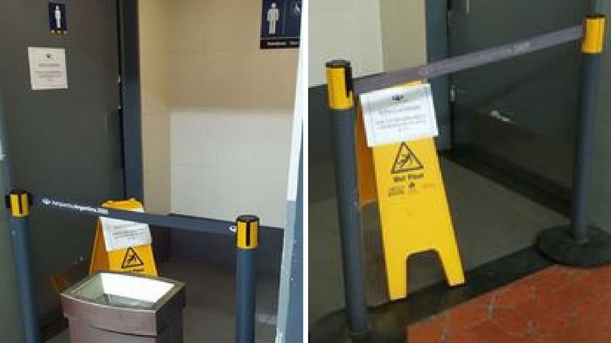Desde el viernes no funcionan los baños en el aeropuerto